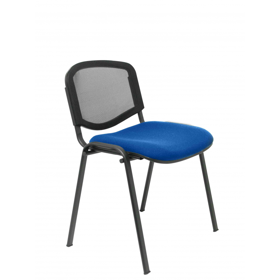 Pack 4 sillas Garaballa malla negra asiento bali azul