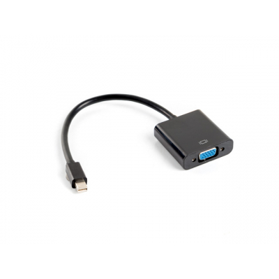 Adaptador lanberg minidisplayport macho - vga hembra 20cm negro