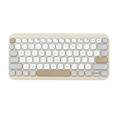 ASUS Marshmallow Keyboard KW100 teclado Hogar Bluetooth QWERTY Español Beige