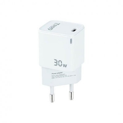 Cargador de pared tooq usb - c blanco 30w