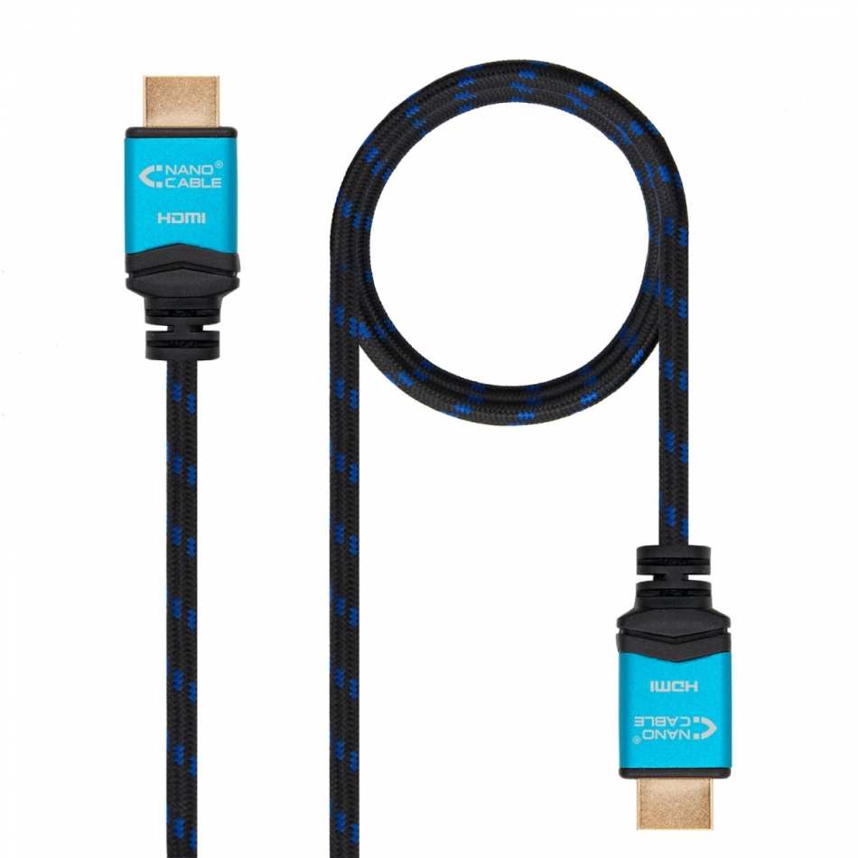CABLE HDMI V2.0 1 M 4K@60Hz 18Gbps, A/A-A/M, NEGRO