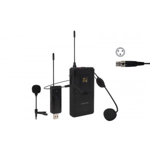 Micrófono de cabeza y solapa UHF Fonestar WI-MIC