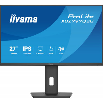 MONITOR IIYAMA PANTALLA PARA PC 68,6 CM (27) 2560 X 1440 PIXELES QUAD HD LED PANEL IPS AJUSTABLE HDMI DISPLAYPORT USB
