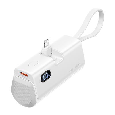 Powerbank 4800mAh Vention FHRW0/ 22.5W/ Blanca