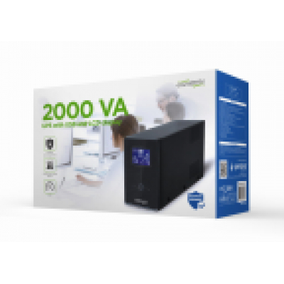 SAI GEMBIRD CON USB Y DISPLAY LCD 2000 VA NEGRO