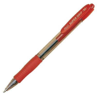 Bolígrafo de Tinta de Aceite Retráctil Pilot Super Grip M/ Rojo