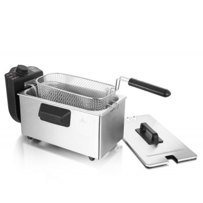 DF-120482.6 freidora Sencillo 3 L Independiente 2000 W Acero inoxidable