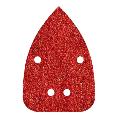 Pack 10 hojas de lijar adhesivas, corindón grano 120 perforadas 96x136mm 1763000 wolfcraft