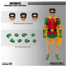 Figura mezco toyz dc universe one:12 collective robin golden age edition 28cm