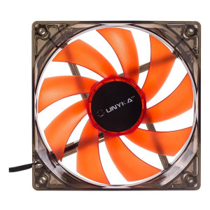 VENTILADOR 12x12cm Led Rojo - GAMING