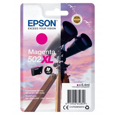 Cartucho de Tinta Original Epson nº502 XL Alta Capacidad/ Magenta