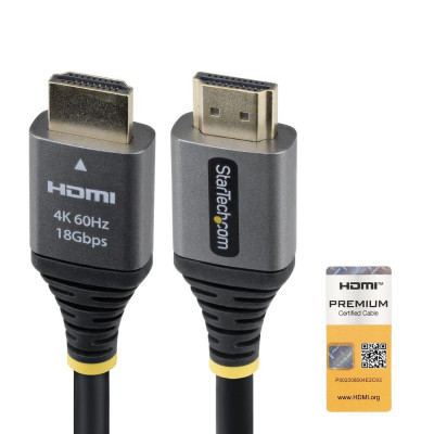 Cable hdmi 4k startech 1m - macho - macho - negro
