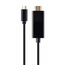 Gembird A-CM-HDMIM-01 adaptador de cable de v?deo 2 m USB Tipo C HDMI Negro