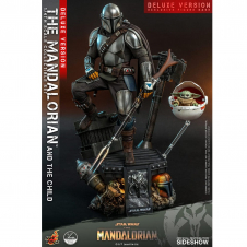 Set figuras 1 - 4 hot toys the mandalorian and the child (deluxe)