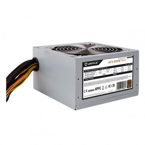 UNYKAch Fuente de Alimentación ATX 500W 80+ Bronce