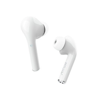 Trust Auriculares Bluetooth Nika - BT 5.0 TWS - Controles Tactiles - 16 Horas de Reproduccion - Alcance 10m - Estuche de Carga - Color Blanco