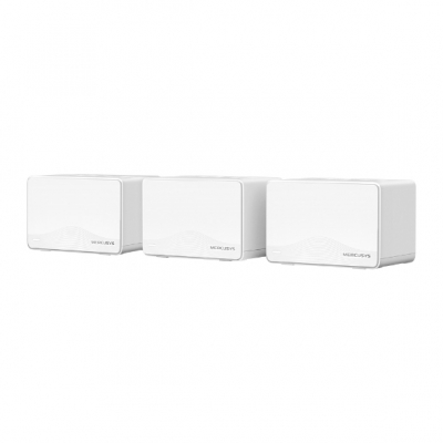 Mercusys Halo H25BE Pack de 3 Unidades Sistema Mesh Wi Fi 7 BE3600 - Cobertura Hasta 460m2 - Velocidad hasta 3600 Mbps - Color Blanco