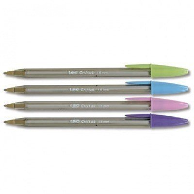 Bic Cristal Fun Boligrafo de Bola - Punta Gruesa de 1.6mm - Tinta con Base de Aceite - Colores Surtidos