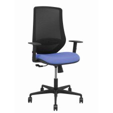 Piqueras y Crespo Silla Mardos sincro malla negra bali azul claro brazo regulable
