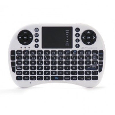 Mini teclado inalambrico wireless 2.4ghz phoenix touchpad multimedia smart tv - tvbox - android tv - color blanco y negro