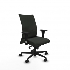 Piqueras y Crespo Albacete confidente sincro bali negro brazos 1D base nailon ruedas 65 mm nailon