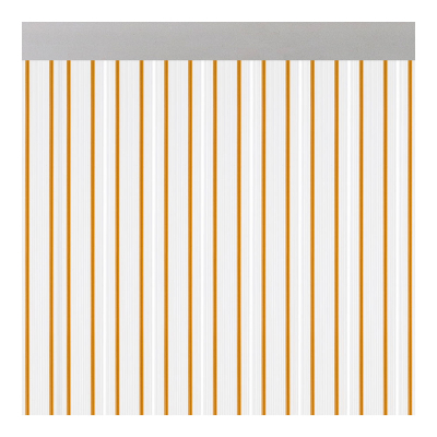 Cortina para puerta modelo ferrara transparente color miel 90x210cm m63112 acudam