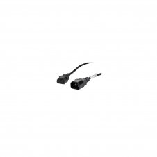 Lanberg CA-C13E-11CC-0018-BK cable de transmisión Negro 1,8 m C13 acoplador C14 acoplador