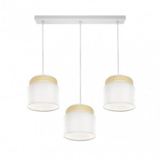 Regleta Kandy 3xe27 Natural/blanco Regx68x19 Cm