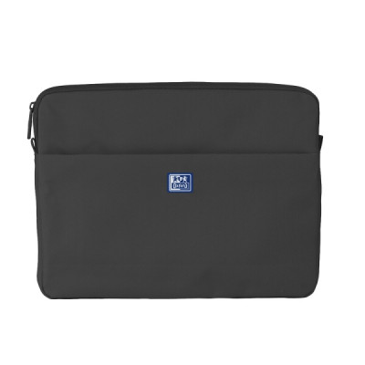 Oxford Young Proof B-Case Funda para Portatiles hasta 14 - RPET Reciclado - Bolsillo Frontal con Cremallera - Acolchado y Suave - 350x265x28mm - Color Negro