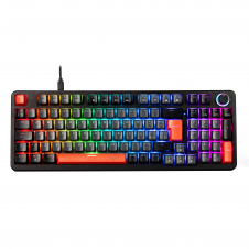 TECLADO NACEB MECÁNICO GAMER NA-0972G SWITCH BROWN RGB PHYTON