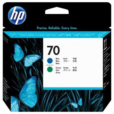 Cabezal impresion hp 70 c9408a azul y verde z2100 - z3100 - z3200