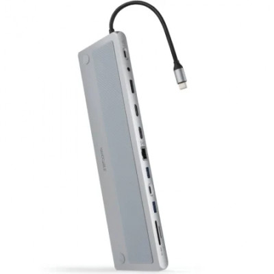 Docking Tipo-C Nanocable 10.16.1012/ 3xUSB/ 1xUSB Tipo-C/ 2xHDMI 4K/ 1xDisplayPort/ 1xRJ45/ 1xLector tarjetas/ 1xJack 3.5/ 1xUSB Tipo-C PD/ Gris