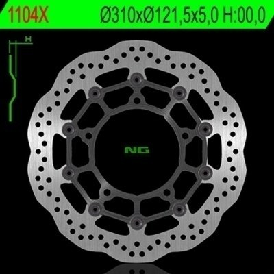 Disco de freno NG ondulado 1104X Ø310 x Ø121.5 x 5 1104X