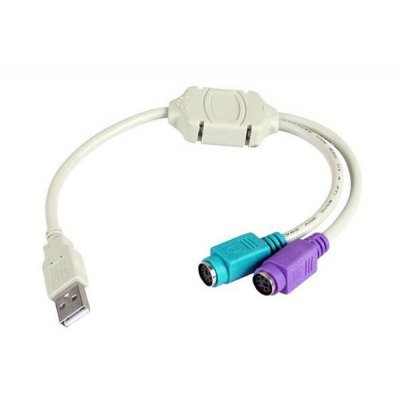 Cable USB 2.0 3GO C101/ USB Macho - 2x PS2 Macho