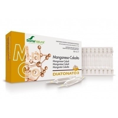 Soria Diatonato 3 Manganeso-Cobalto 28 Ampolllas X 2ml