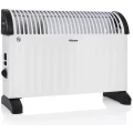 Convector Princess KA-5166, 2.000 W, 3 potencias, turbo, termostato regulable, blanco