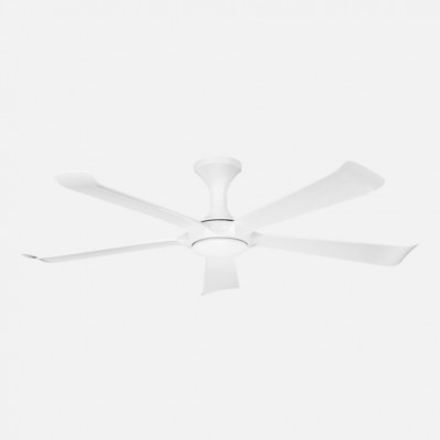 Ventilador Dc Vinaros 18w Blanco 5aspas 6vel 144d 2250lm 3000-4500-6500k Remoto+memoria+temporizador