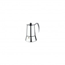 CAFETERA MONIX ETERNA 10 TAZAS MANGO ASAS ACERO INOXIDABLE EXTERIOR BRILLANTE APTO PARA TODO TIPO DE COCINAS M630010