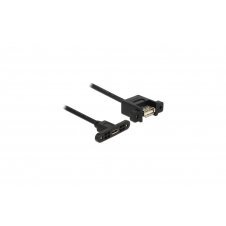 DeLOCK USB 2.0 Micro-B/A, 0.25m cable USB 0,25 m Micro-USB B USB A Negro