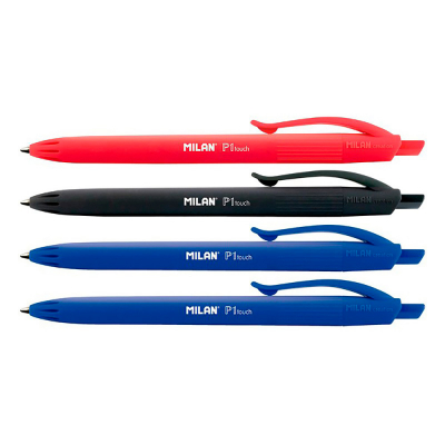Boligrafos pack negro, rojo, 2 x azul
