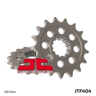 Piñón JT SPROCKETS acero estándar 404 - Paso 525 JTF404.17