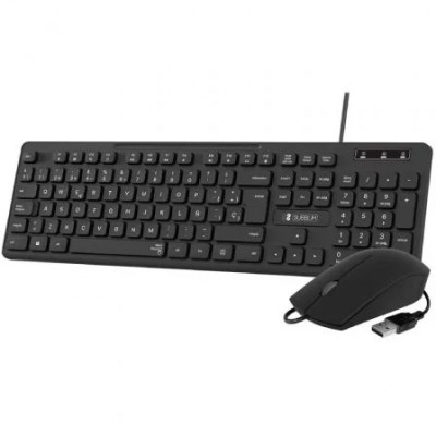 TECLADO + RATON BUSINESS SLIM SILENCIOSO WIRED NEGRO SUBBLIM
