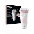 Depiladora Braun Silk-épil 7 7-000 Wet & Dry, 40 pinzas MicroGrip, 40 min, blanco y rosa - imagen 2