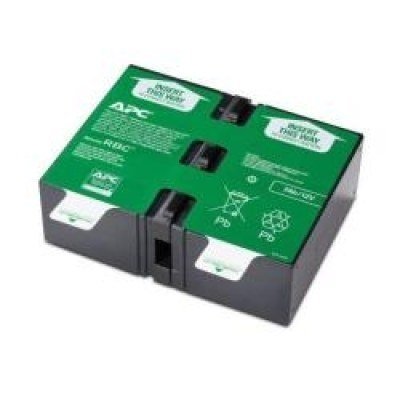 APC Replacement Battery Cartridge #124 - Batería de UPS - 1 x Ácido de plomo - para P/N: BR1200G-FR, BR1500G-FR, BX1500M, SMC1000-2U, SMC1000-2UC, SMC1000I-2U, SMC1000I-2UC