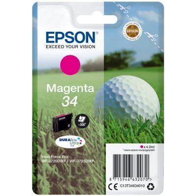 Epson T3463 (34) Magenta Cartucho de Tinta Original - C13T34634010