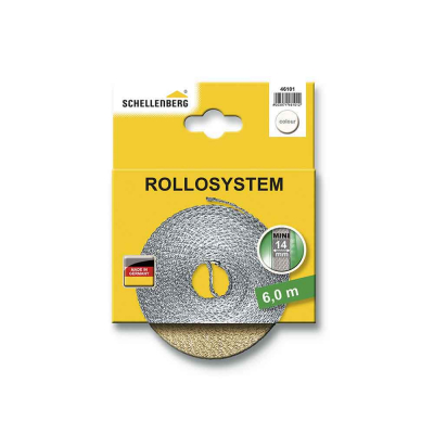 Cinta de persiana beige 14 mm x 6 m