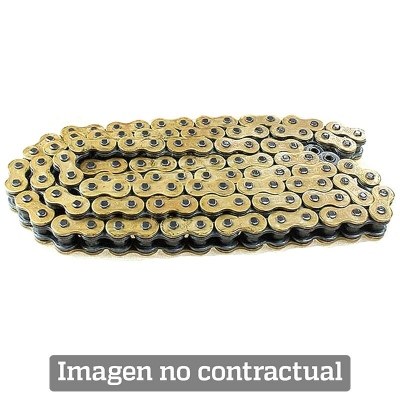 Cadena DID 428NZSDH con 110 eslabones oro/negro 4525516168663