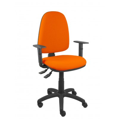Silla Aýna S bali naranja oscuro con brazos regulables