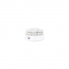 Yogurtera orbegozo yu 2350 15w capacidad para 7 yogures tapa transparente interruptor encendido apagado blanco 17621
