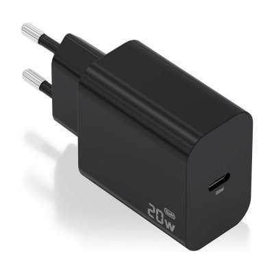CARGADOR AISENS GAN 20W 1XUSB-C PD3.0 NEGRO